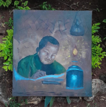 Memories of school days(45 x 50 cm) Memories of school days